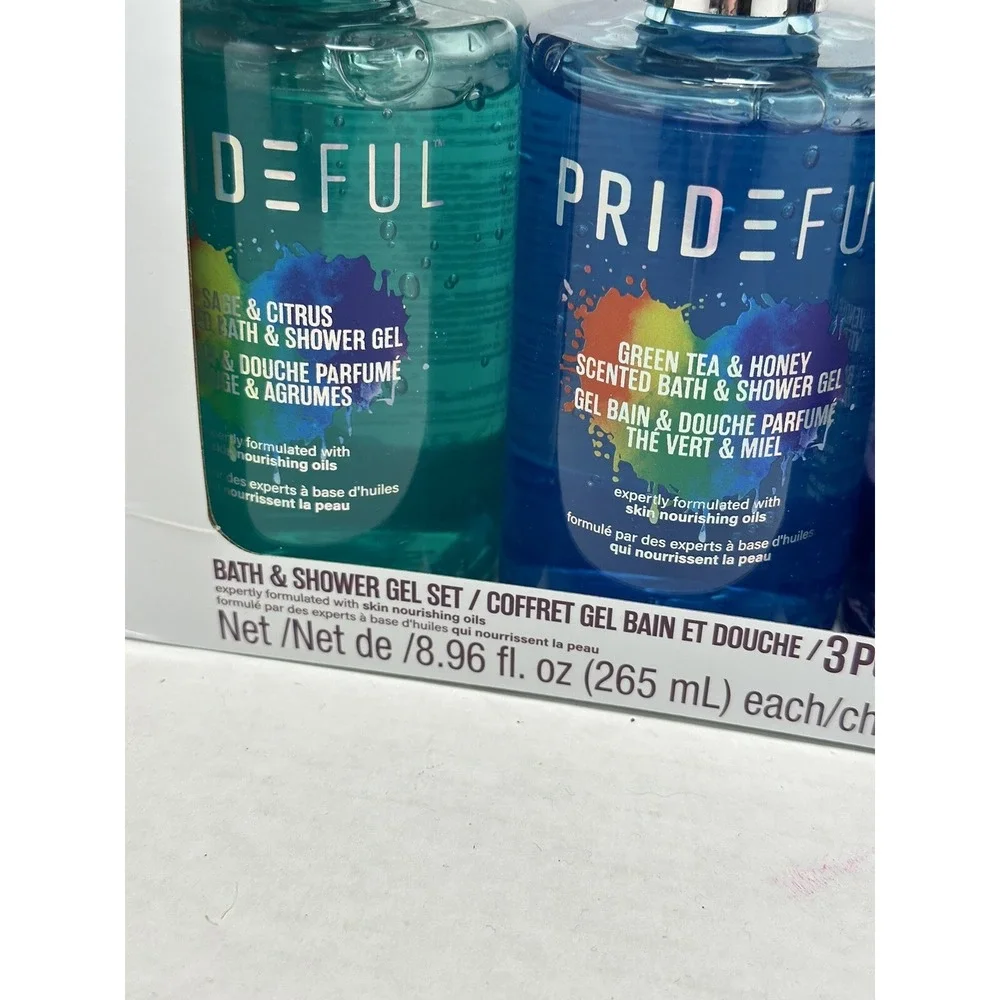 prideful bath & shower set 3 pack‎ 8.96 oz each